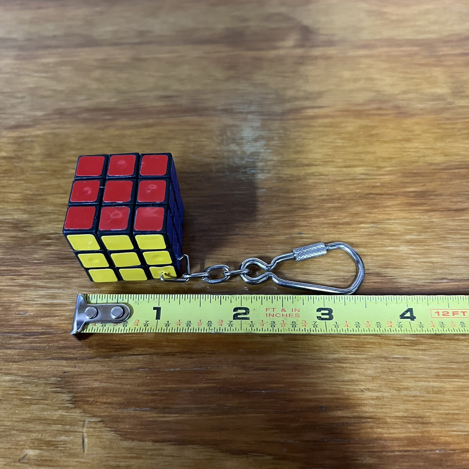 KEY CHAIN MAGIC PUZZLER RUBIX CUBE TOY VINTAGE NOS