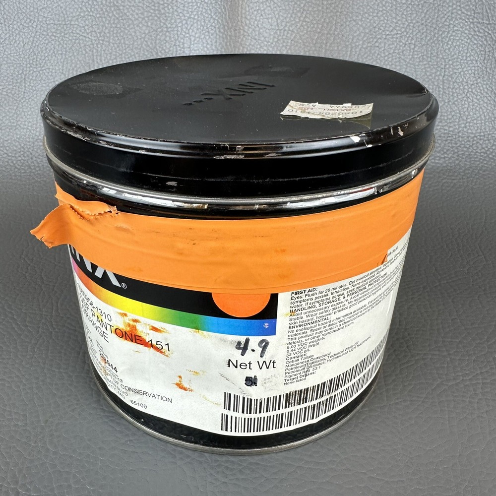 INX **ORANGE** OFFSET PRINTING INK SOY BASED 5 LBS PANTONE# 151 ORANGE