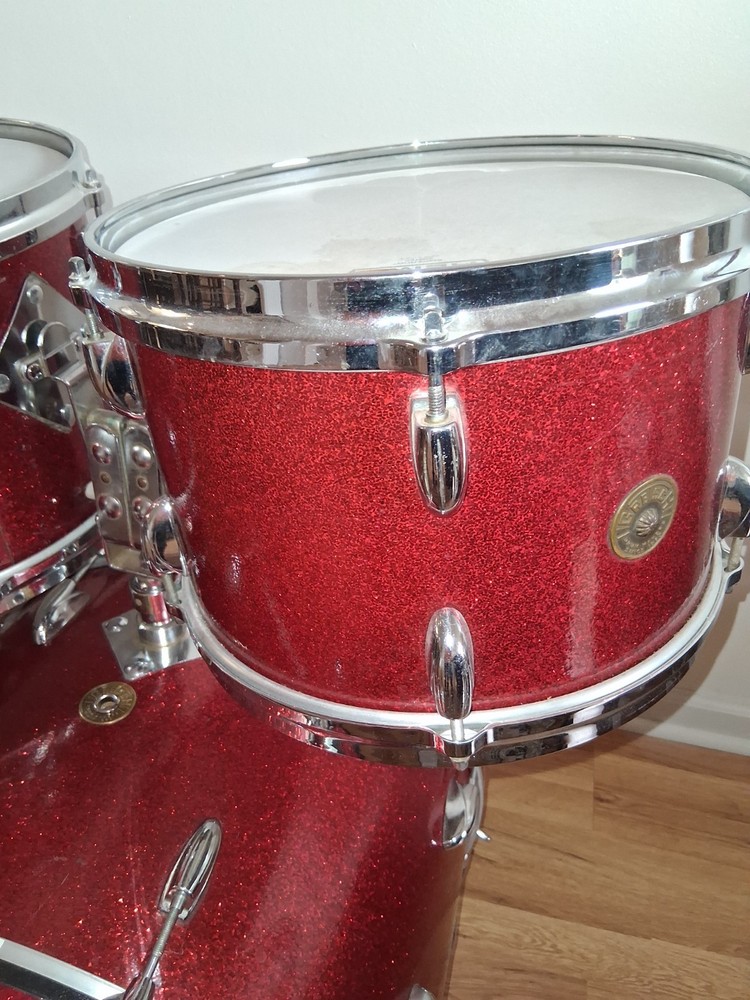Gretsch 1966 Red Sparkle 4 piece drum set