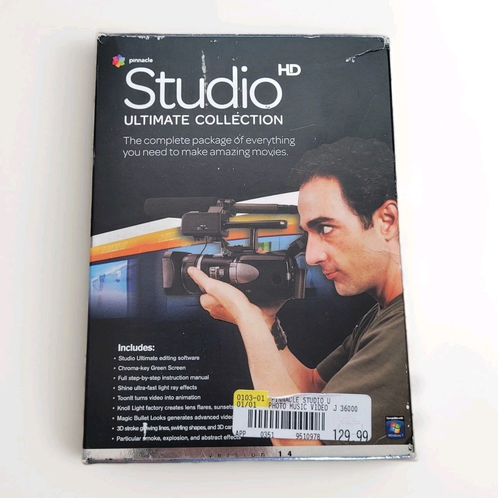 Pinnacle Studio HD Ultimate Collection Version 14 - Open Box NEW Internally