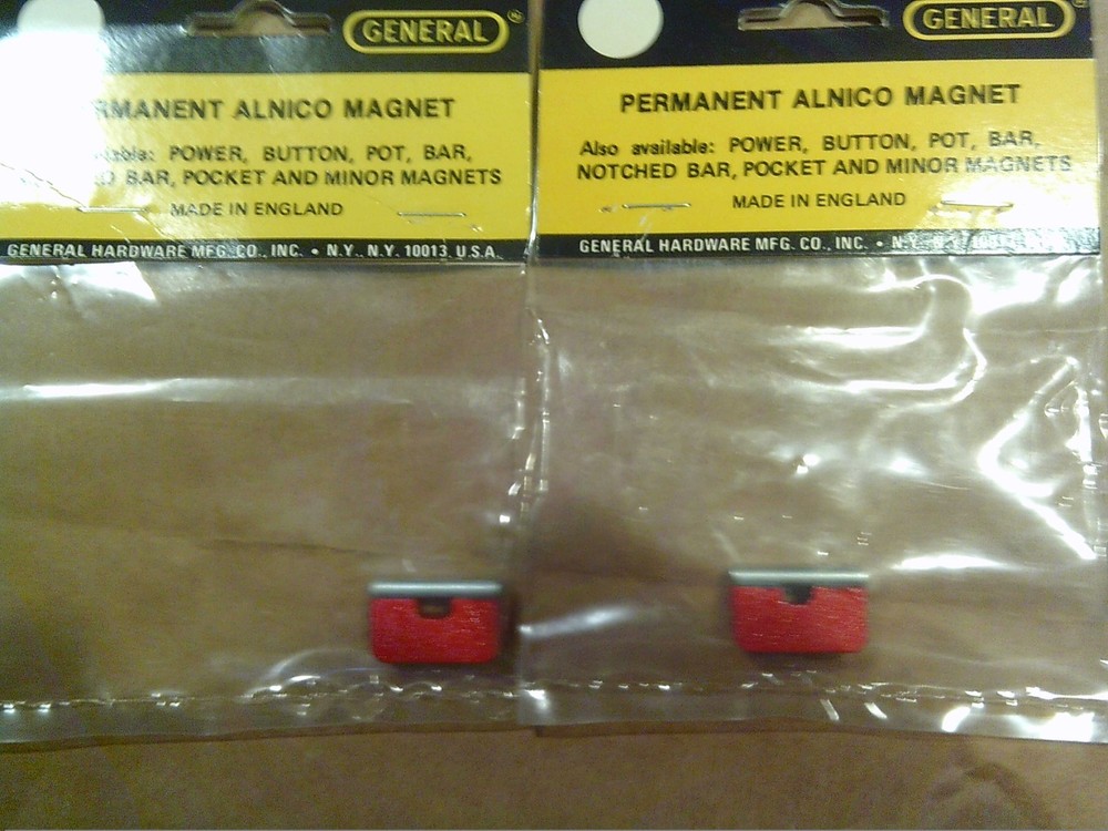 TWO !! General Permanent Alinico Magnets No. 371