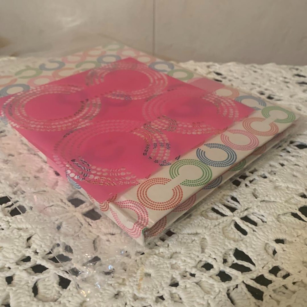 Coach Notebook white pink Auth New