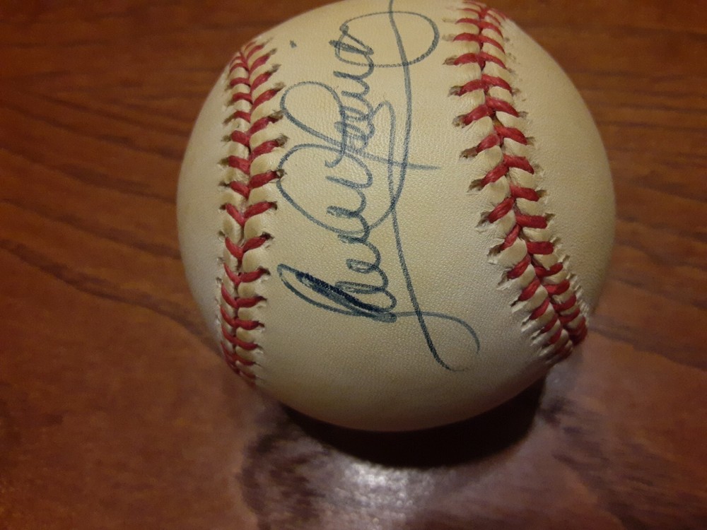 Sandy Almoar Jr Autographed Baseball