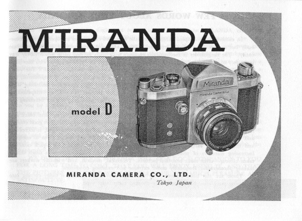 Miranda Model D Instruction Manual Reprint