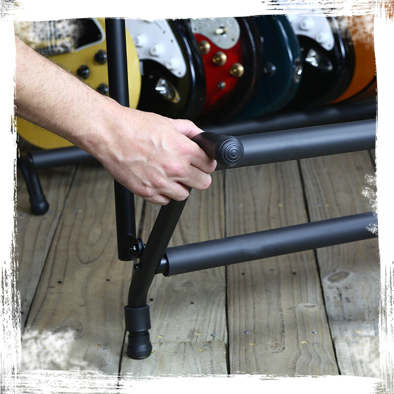 GRIFFIN 7 Guitar Rack Stand Storage - Multiple Support Floor Bass Holder Mount