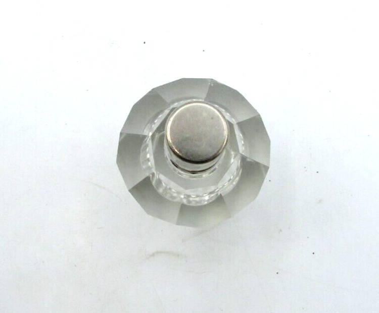 VINTAGE 3" CRYSTAL TEXACO TABLE LIGHTER