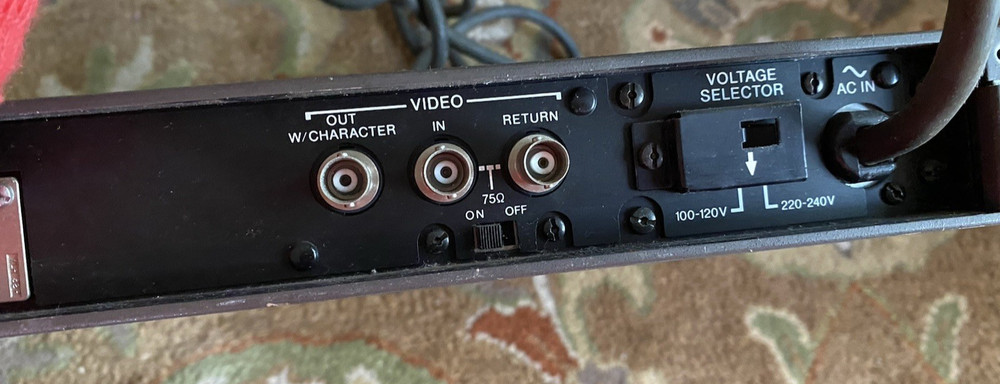 Sony BVG-1500 Rack Mounted Time Code Generator PAL Video Format Very Good