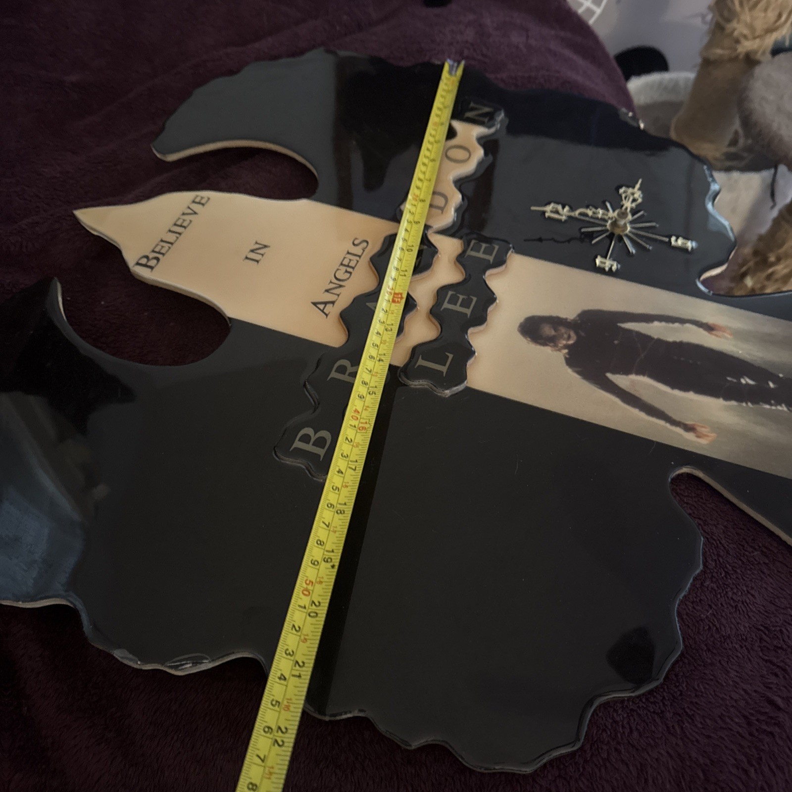 Vintage RARE! THE CROW B.Lee,Bel In Angels plastic top card board Poster Lg 28”￼