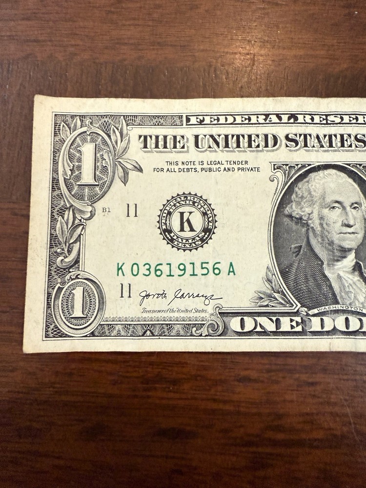 Stuck Digit Gas Pump Error 2017 $1 Dollar Bill
