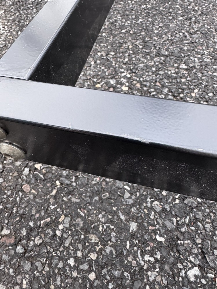 Black Store Display Rack Base 4-Way Base for Gridwall Grid Wall Panels