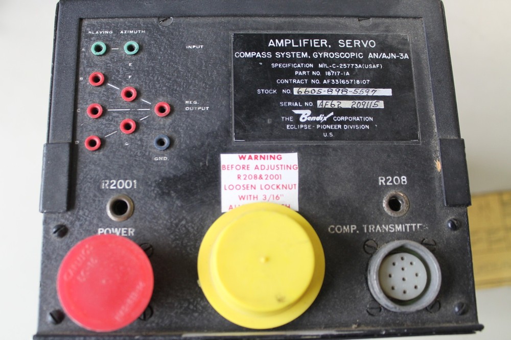 BENDIX COMPASS GYRO SERVO AMPLIFIER  AN/AJN-3A
