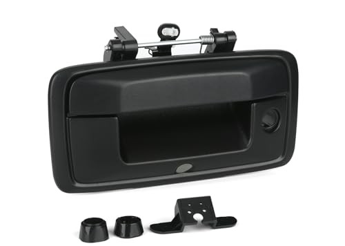 Tailgate Handle with Backup Camera Hole Black Fit for 2014-2015 Chevy