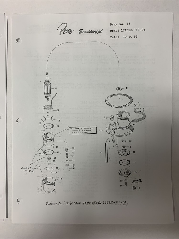 Pesco Servicescript Model 122723-111-01 Dated 10-10-56 - Copy