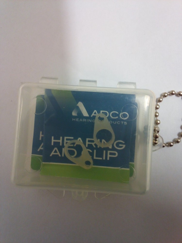 Aadco pair Hearing Aid Clip Silicone Loop Flexible Replacement
