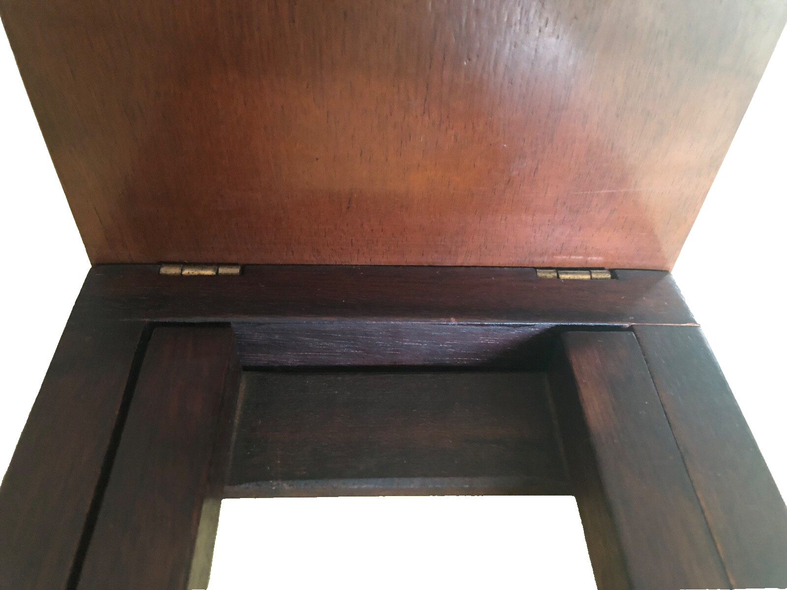 Antique English Regency Mahogany Book Slide Expandable Bookend Holder Library