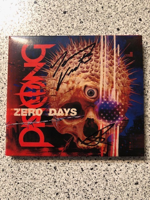 Prong Zero Days CD - Autographed/Signed - Tommy Victor Jason Christopher