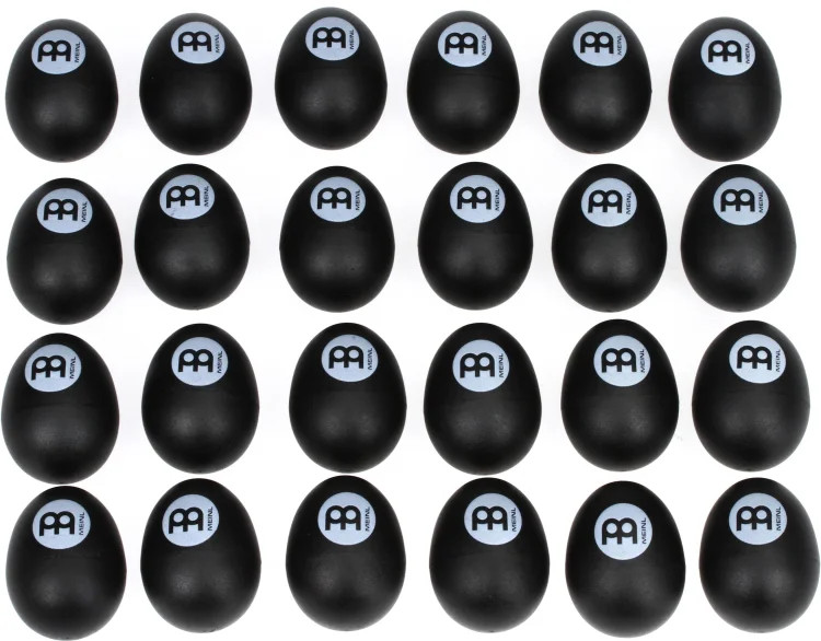 Meinl Percussion Egg Shaker Assortment - Black (24-pack)