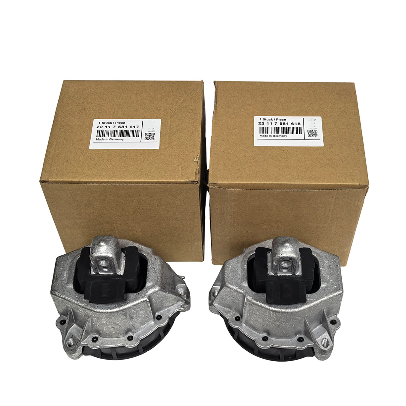 2Pcs OEM Engine Motor Mount Left & Right 22117581617 22117581618 For BMW 330i