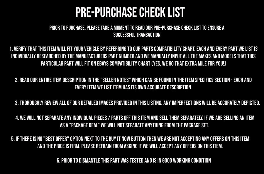 2013 13 SUBARU WRX STI WAGON - EJ257 - HID BALLAST - OEM #283-1