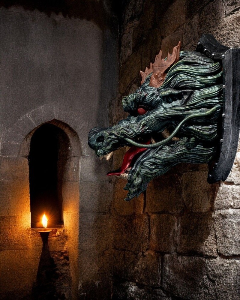 Eastern Dragon Trophy Wallmount - 3D Printed