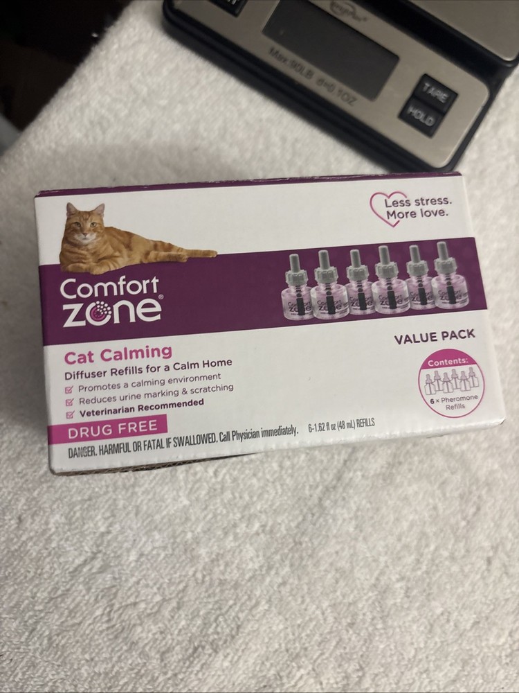 COMFORT ZONE 6 Pack MultiCat Diffuser Refills; Cat Calming Pheromones