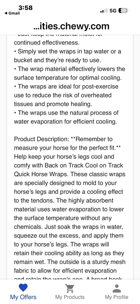 Horse Cooling Wraps