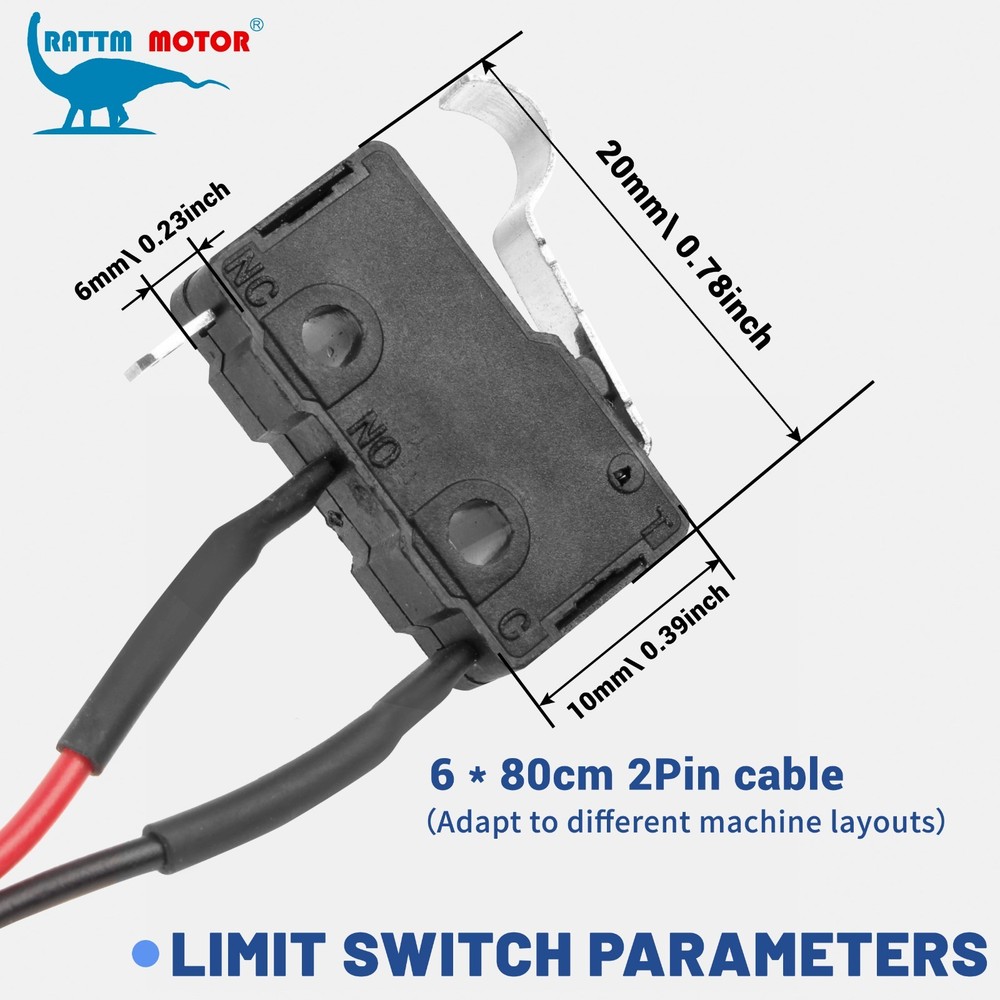 【USA】6x Micro Limit Switches E-Stop Button Set for CNC Router 3018 PRO/MAX/PLUS