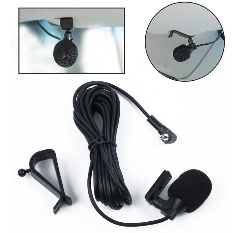 Microphone Black Replacement Vehicle Windproof Car Electronics Accessories