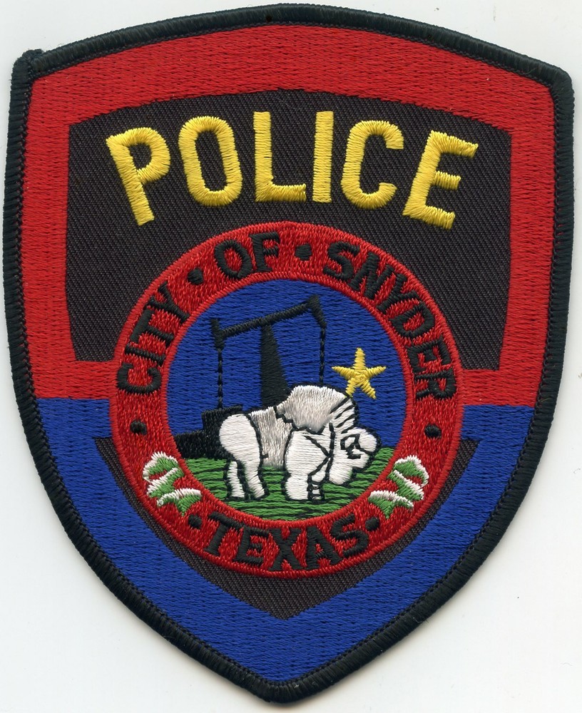 SNYDER TEXAS TX POLICE PATCH