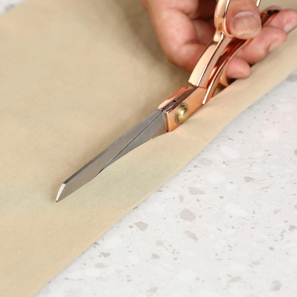 Rose Gold Fabric Scissors for Precision Sewing