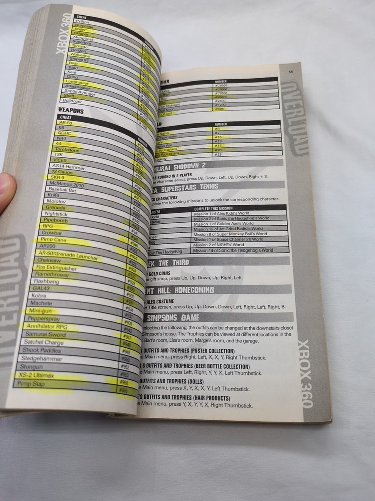 Bradygames Cheat Code Overload Winter 2010