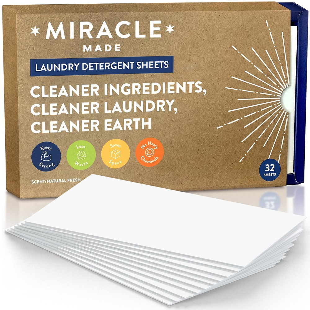 Liquidless Laundry Detergent Sheets – Ultra-Concentrated, Space-Saving, Plast...