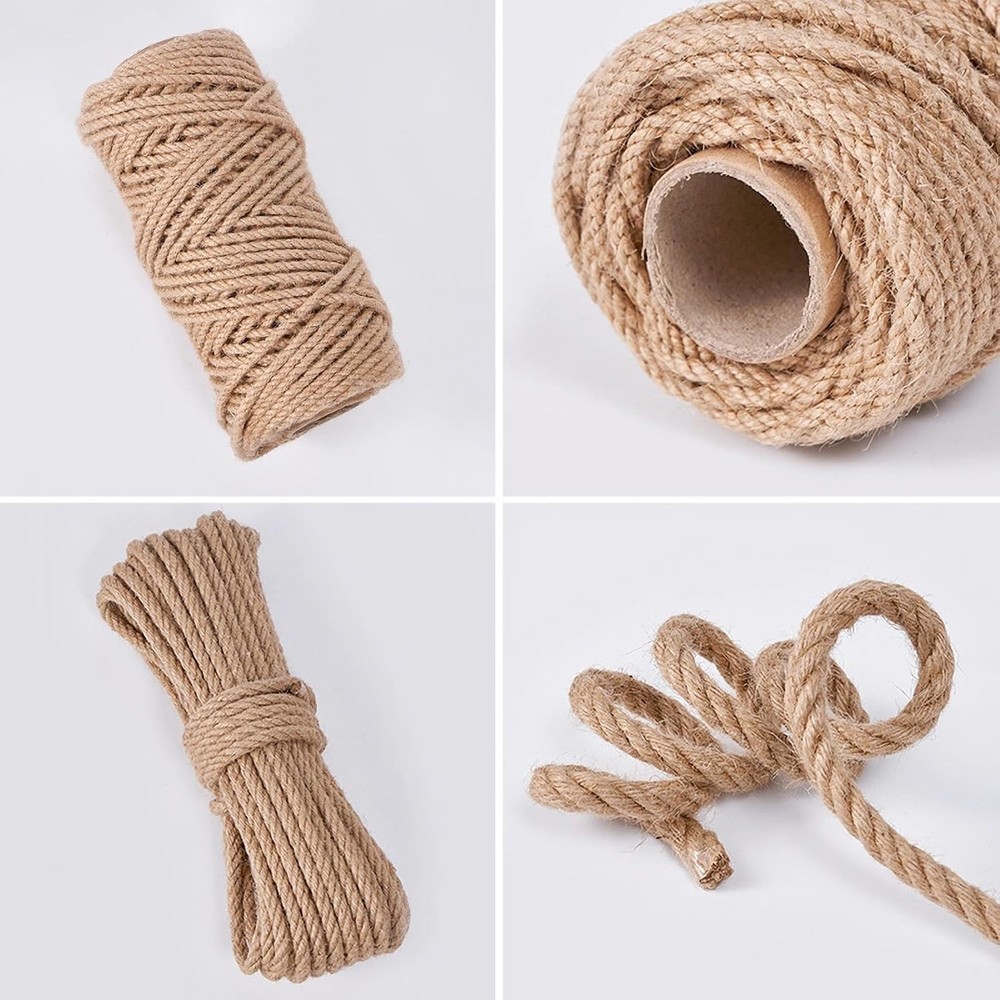 Versatile 33FT Hemp Sisal Rope for Cats - Durable Scratching Post Replacement