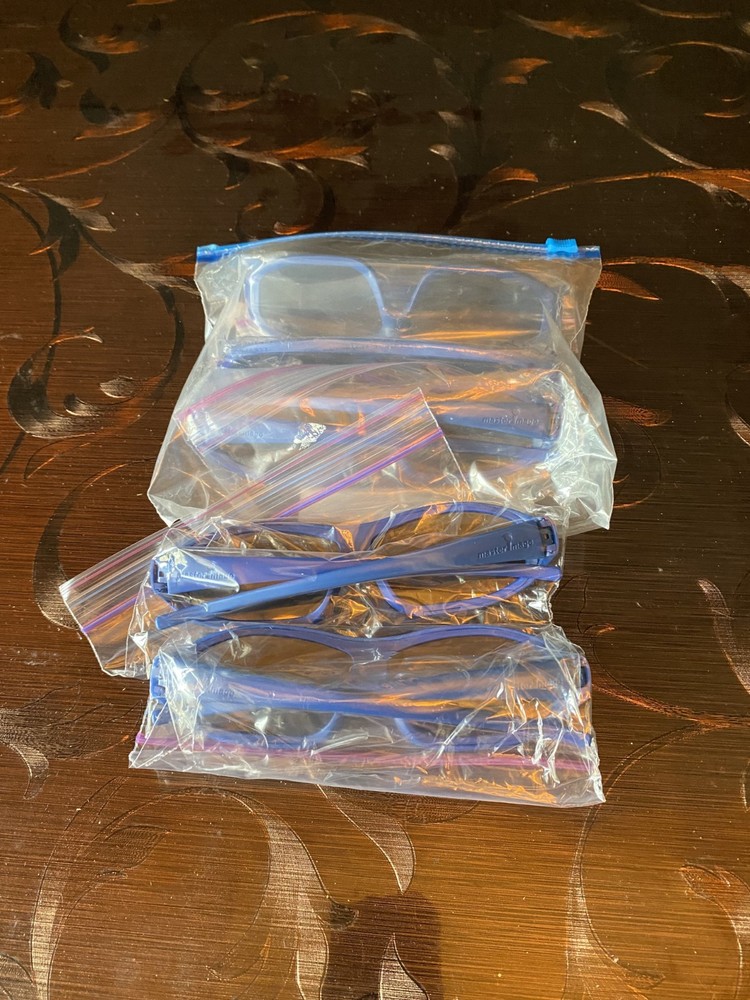 Master Image 3D glasses Blue Frame plastic 5 pairs