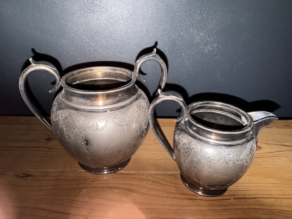 Vintage EPBM Milk Jug & Sugar Bowl