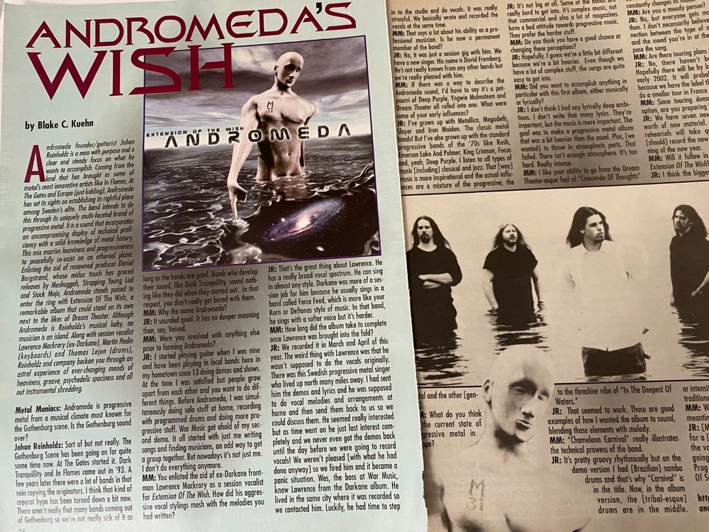 Andromeda's Wish, Two Page Vintage Clipping