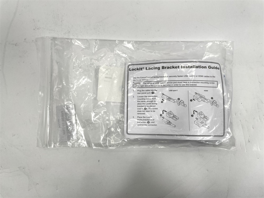 OPEN BOX Extron LockIt Cable Lacing Bracket/50 HDMI Bracket 101-020-01