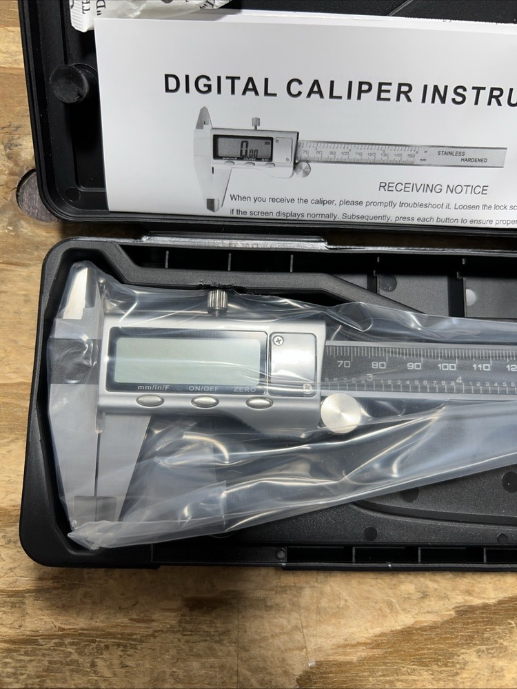 Digital Caliper Measuring Tool, 6 Inch Caliper Tool with Large LCD Screen, Ea...