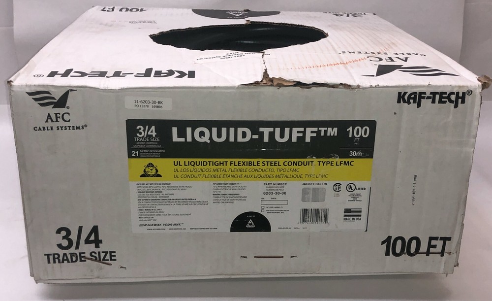 LIQUID TUFF CONDUIT 3/4" 100FT. 6203-30-00 GRAY