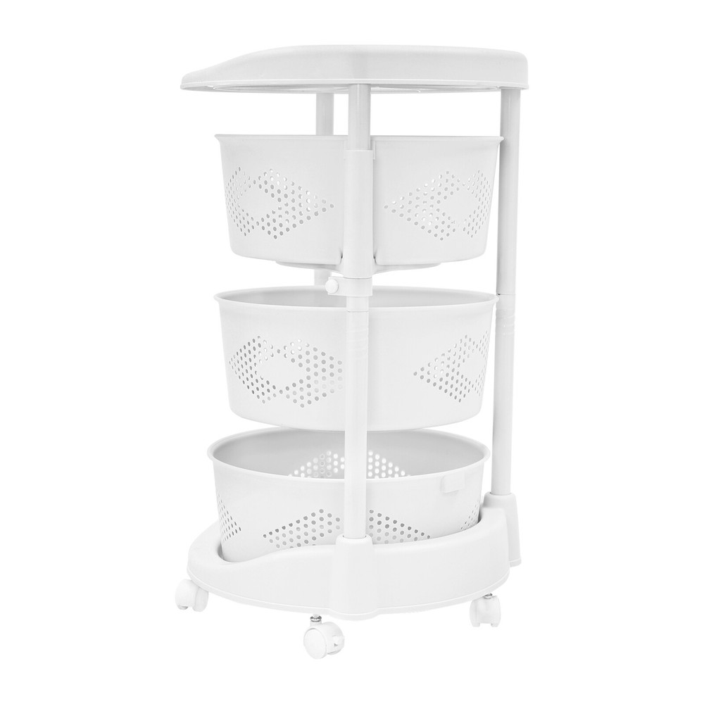 Multi-function Rotating Basket Cart Kitchen Bathroom Toy Shampoo Organizer