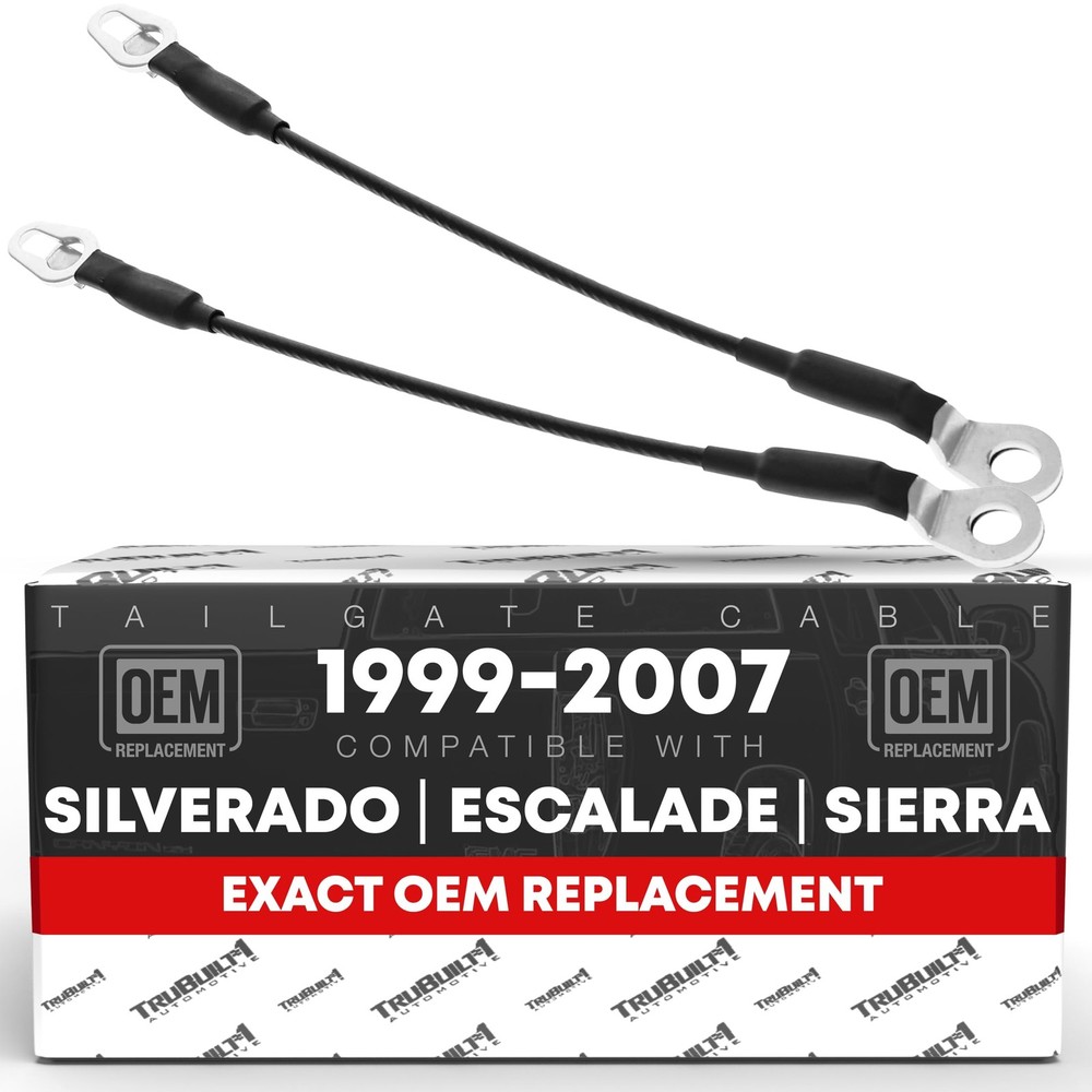 Tailgate Support Cable Set- Rear Left & Right Side - Compatible with 1999-200...
