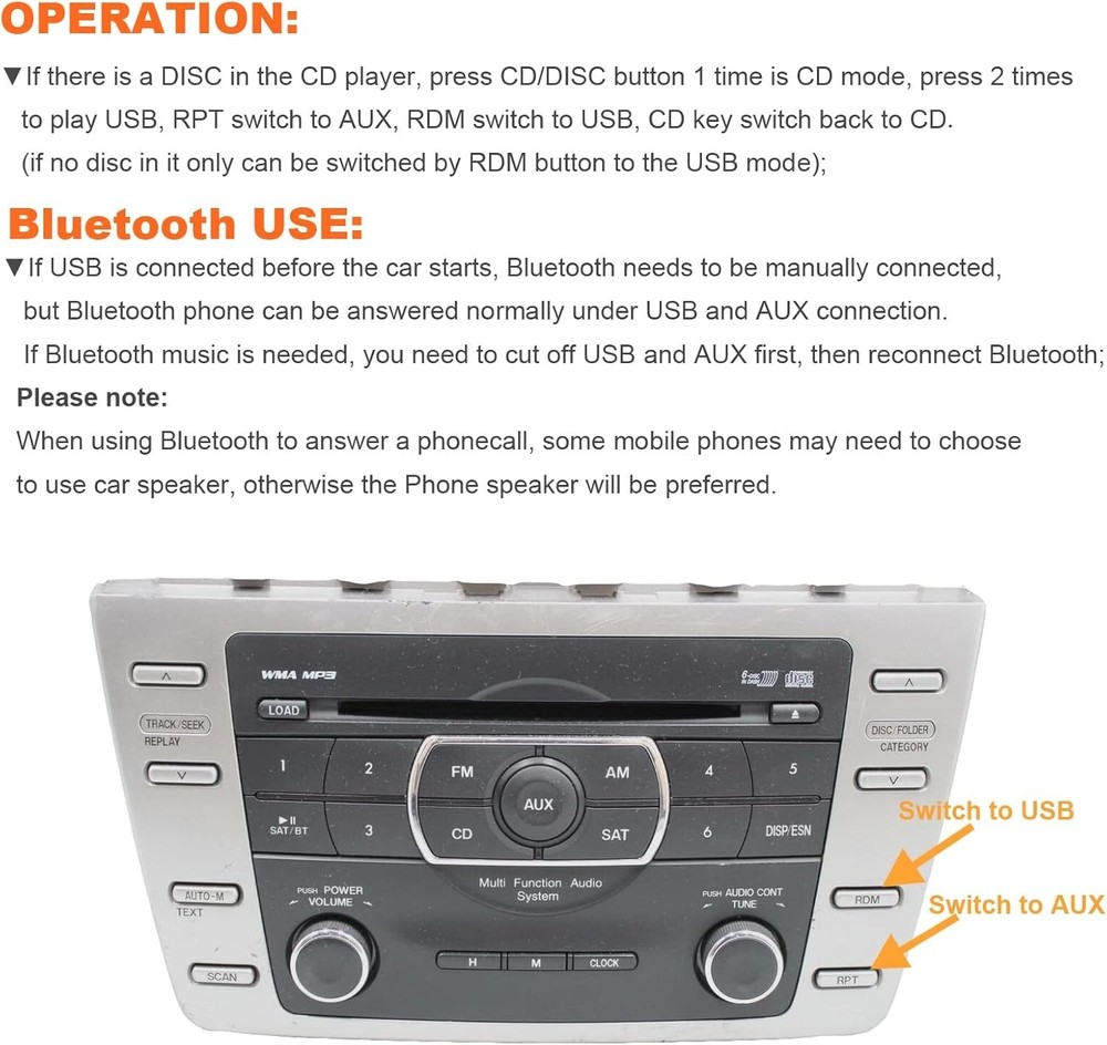 Wireless Bluetooth Adapter for Mazda RX8, 3, 5, 6 – Safe Hands-Free Calling