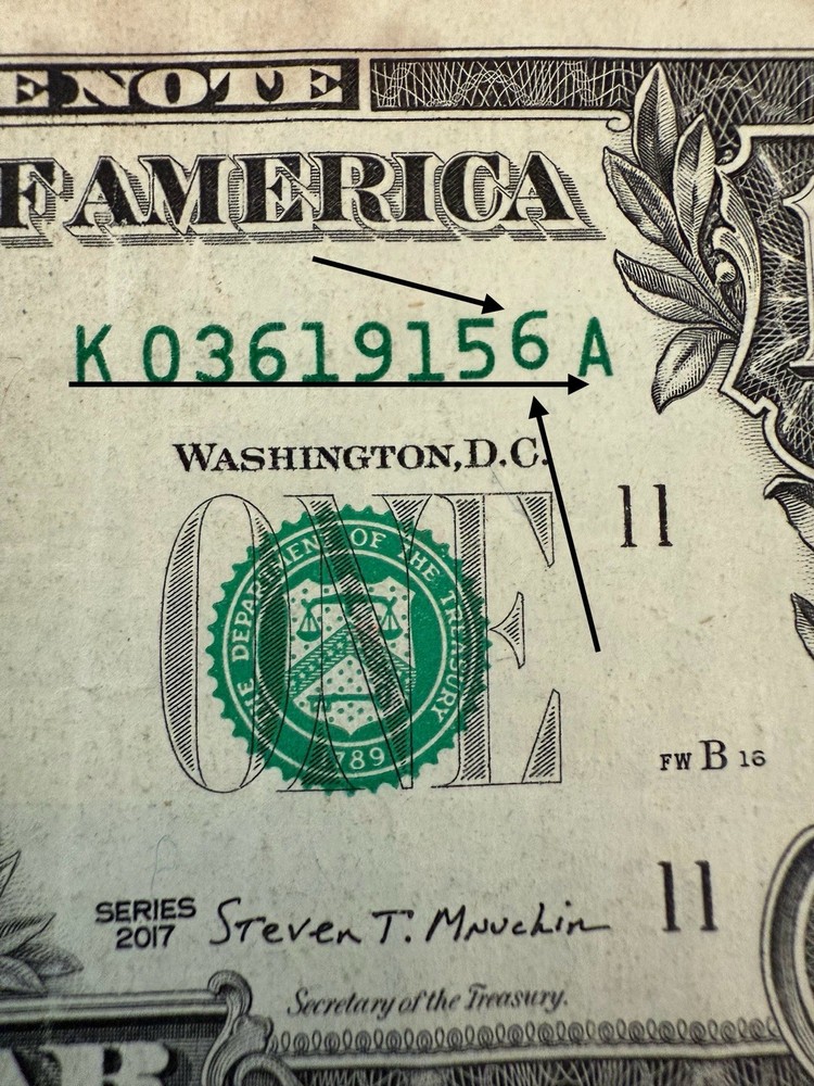 Stuck Digit Gas Pump Error 2017 $1 Dollar Bill