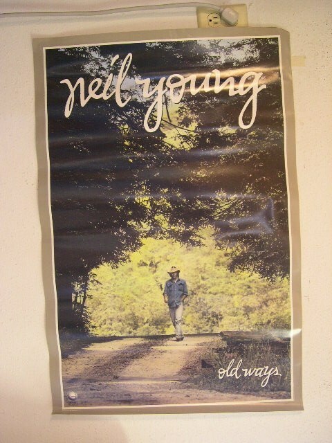 Neil Young Old Ways Poster Vintage 80s