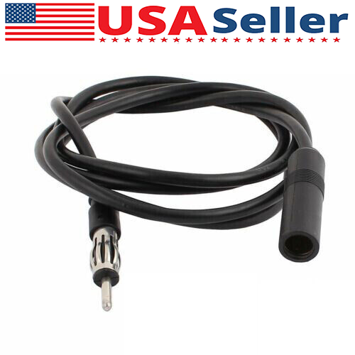 Car Stereo Radio 36" in (M-F) Auto AM/FM Antenna Extension Cable Wire Cord VWLTW