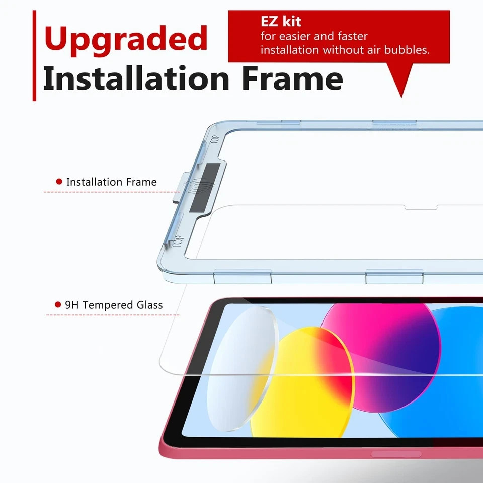 Screen Protector Compatible with iPad A16 11th/10th Generation 11/10.9 Inch,
