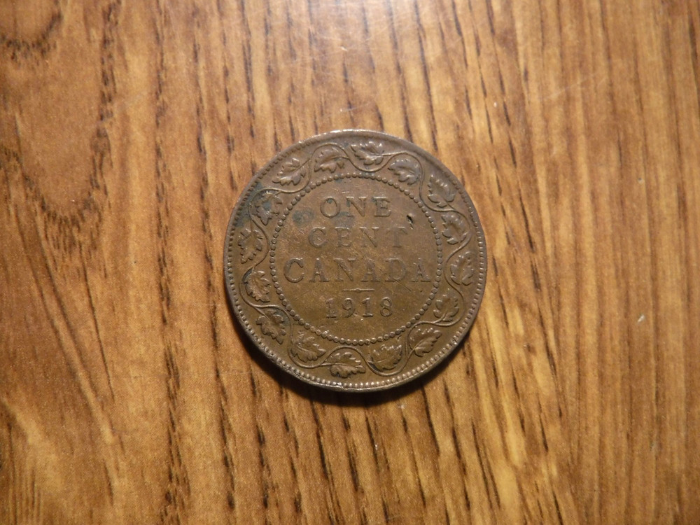 CANADA 1918 LARGE CENT COIN (362)
