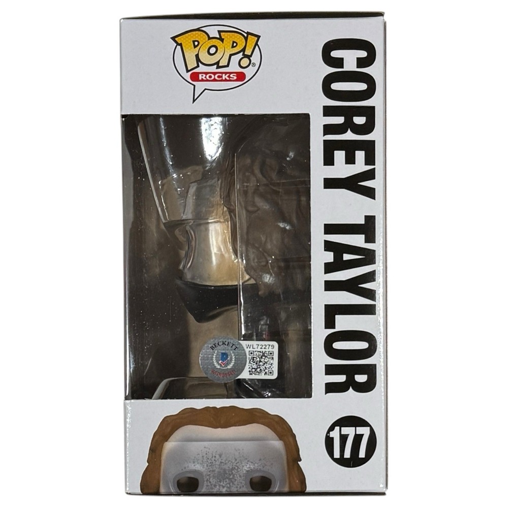 Corey Taylor Slipknot Signed Autograph Funko Pop Rocks #177 Proof Beckett COA