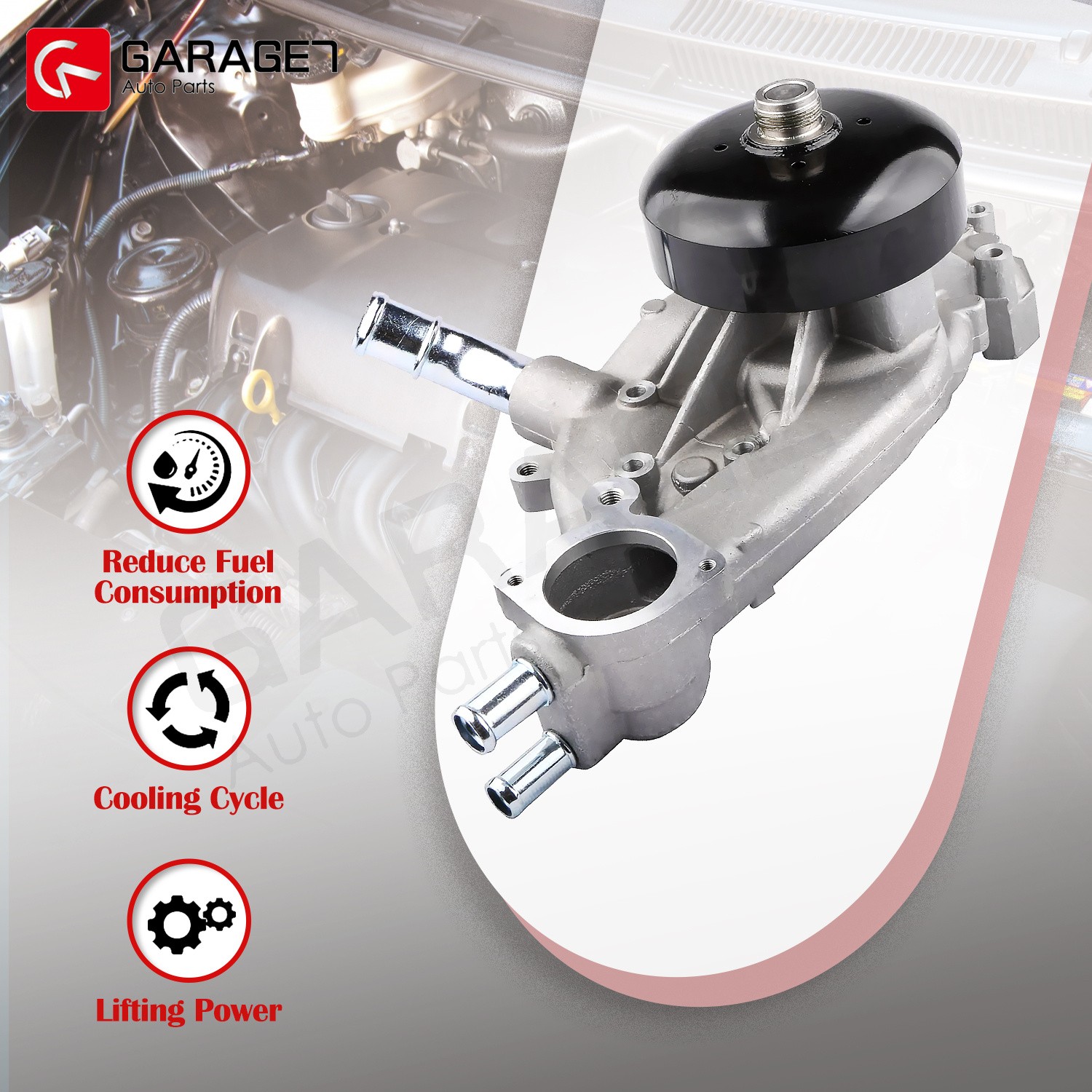 For Chevrolet GMC Tahoe Yukon 4.8/5.3/6.0 L Vortec Water Pump W/ Gasket AW5104