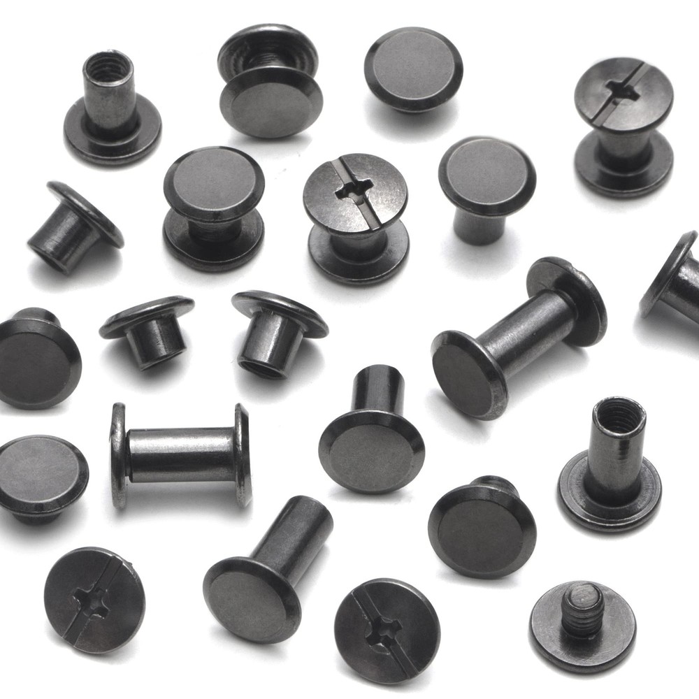 110Sets Chicago Screws Leather Rivets Assorted Screw Rivets Chicago Binding S...